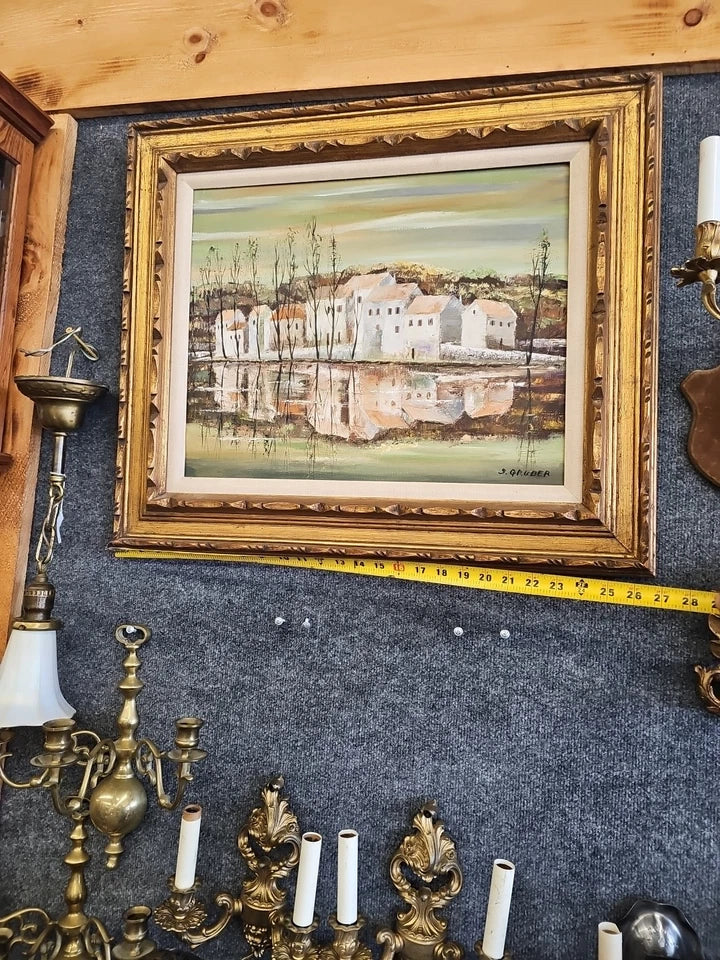 Listed Artist Original OIL PAINTING IMPRESSIONIST LANDSCAPE JEWISH ARTIST 27×22