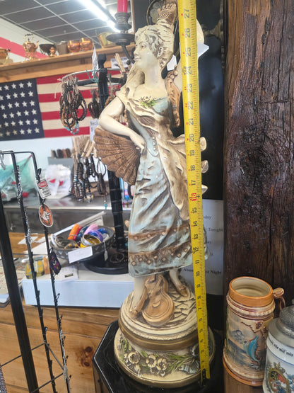 Art Nouveau statue of a woman dancing