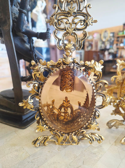 Hollywood regency perfume bottles pair