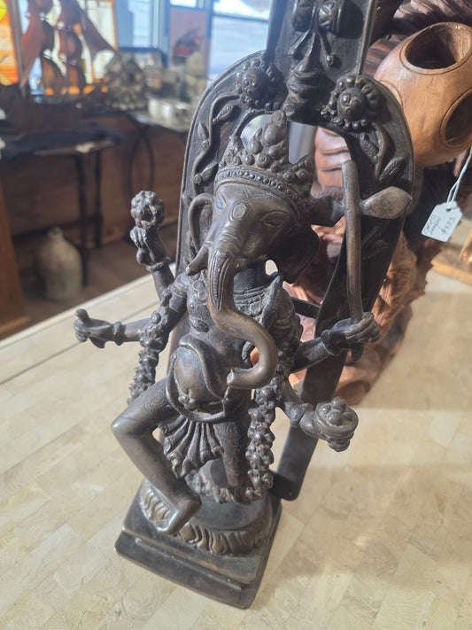 Antique bronze Ganesha sculpture