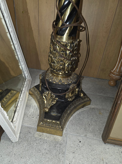 Large heavy floor lamp