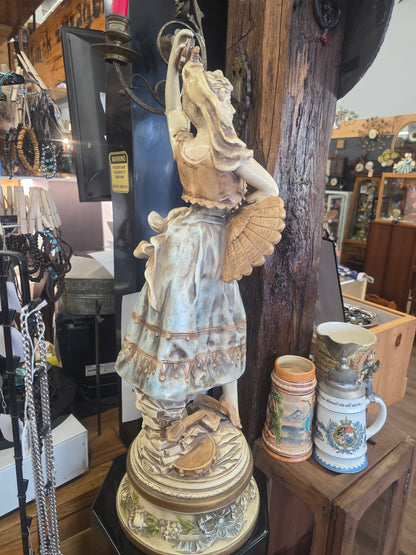 Art Nouveau statue of a woman dancing