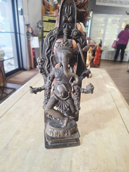 Antique bronze Ganesha sculpture