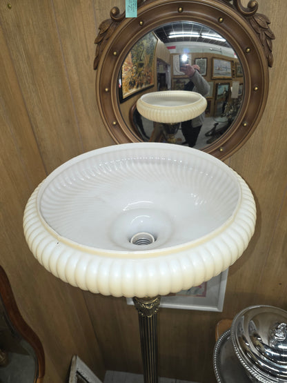 Large heavy floor lamp