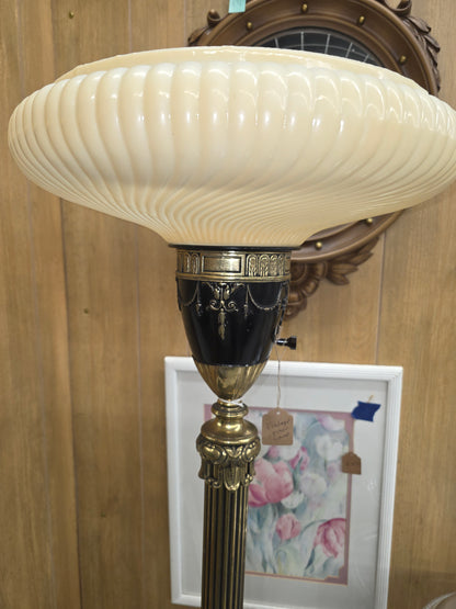 Large heavy floor lamp