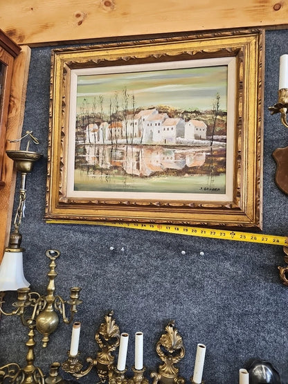 Listed Artist Original OIL PAINTING IMPRESSIONIST LANDSCAPE JEWISH ARTIST 27×22